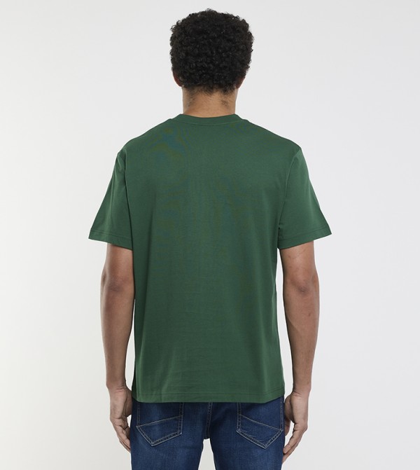Lacoste Lacoste - Green Round Neck T-Shirts