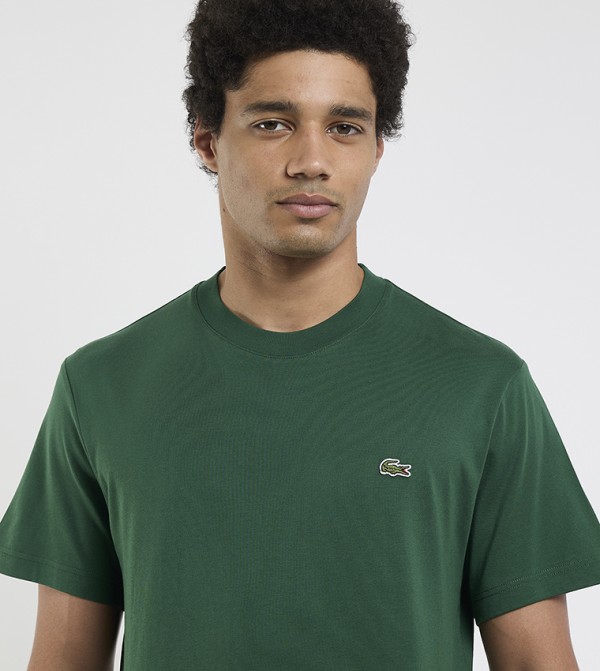 Lacoste Lacoste - Green Round Neck T-Shirts