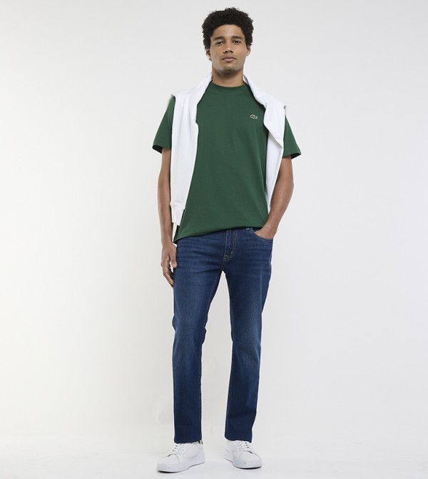 Lacoste Lacoste - Green Round Neck T-Shirts