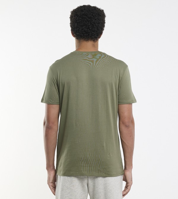 Lacoste Lacoste - Khaki V-Neck T-Shirts