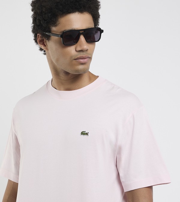 Lacoste Lacoste - Pink Round Neck T-Shirts
