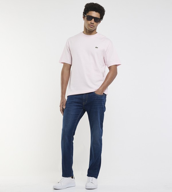 Lacoste Lacoste - Pink Round Neck T-Shirts