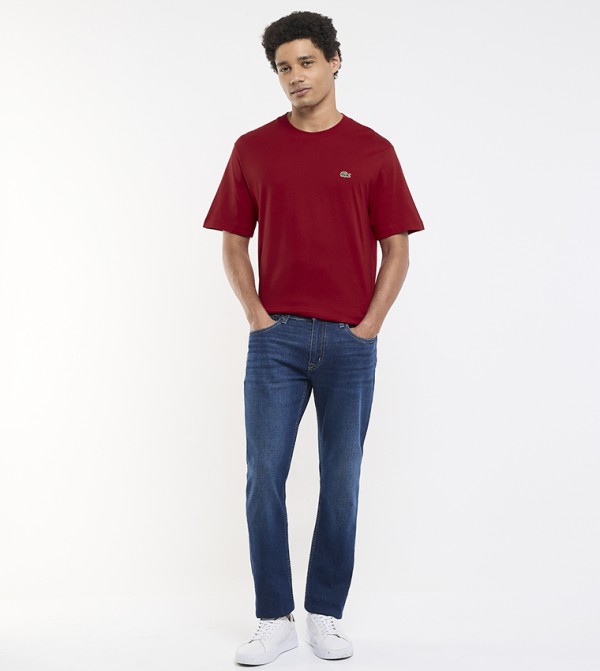 Lacoste Lacoste - Red Round Neck T-Shirts