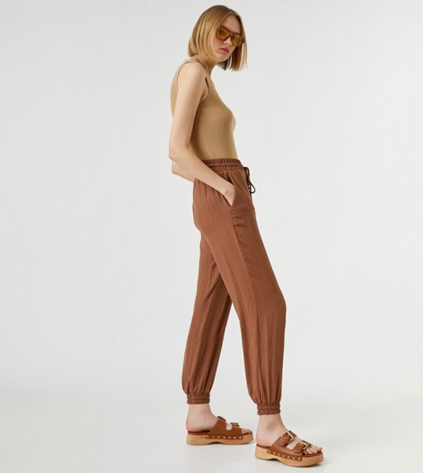 Koton - Outlet  - Brown Casual Pants