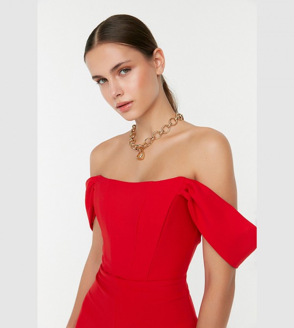Trendyol  e5bc85c9-beef-4dad-907c-9f2989894695 - Red Jumpsuit