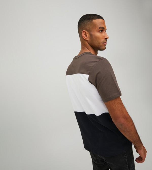 جاك آند جونز جاك آند جونز - بني  تيشيرتات كاجوال