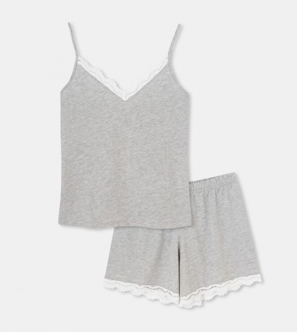 Dagi  - Grey Nightsuits/Pyjama Set