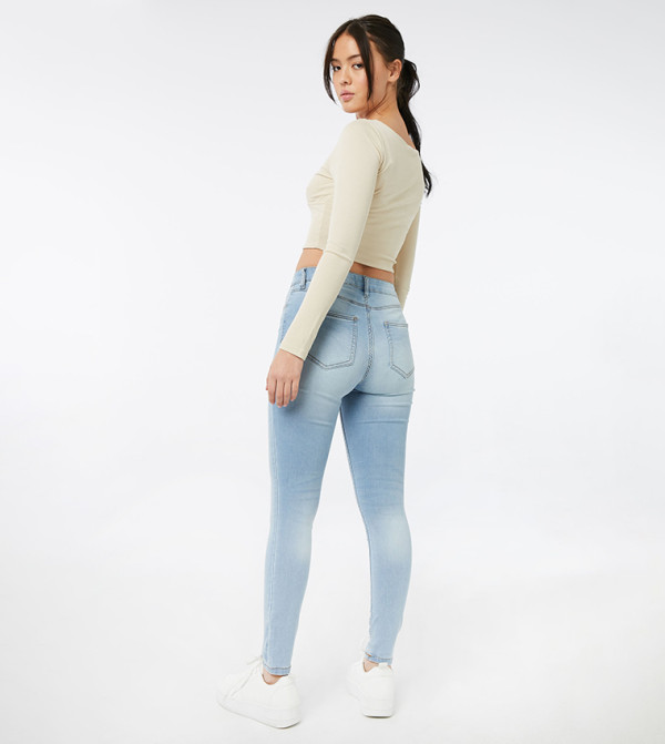 Ardene  Clothing - Blue Skinny Fit Jeans