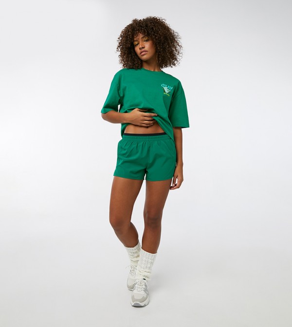 Ardene Clothing - Green Track Shorts