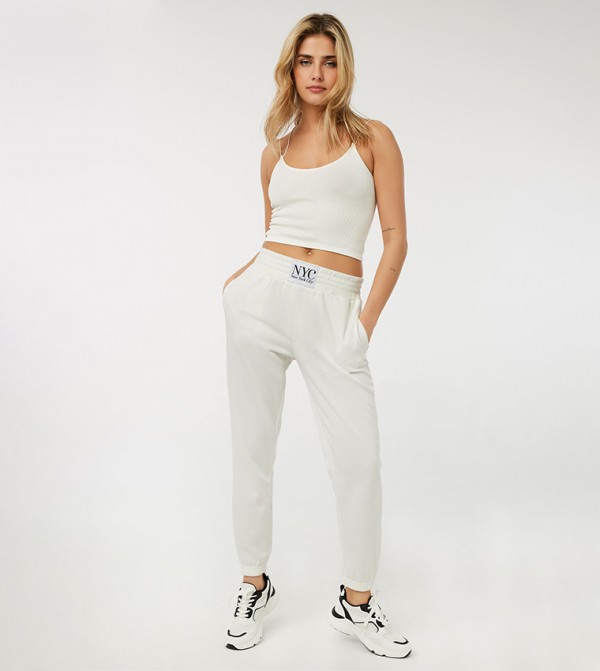 Ardene Clothing - Off White Joggers