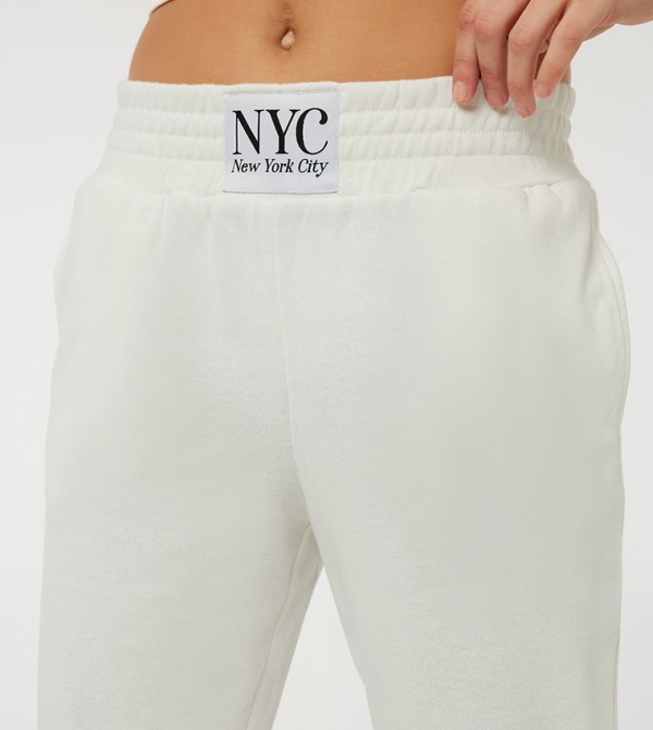 Ardene Clothing - Off White Joggers