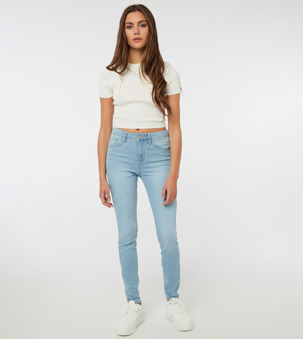Ardene  Clothing - Blue Skinny Fit Jeans