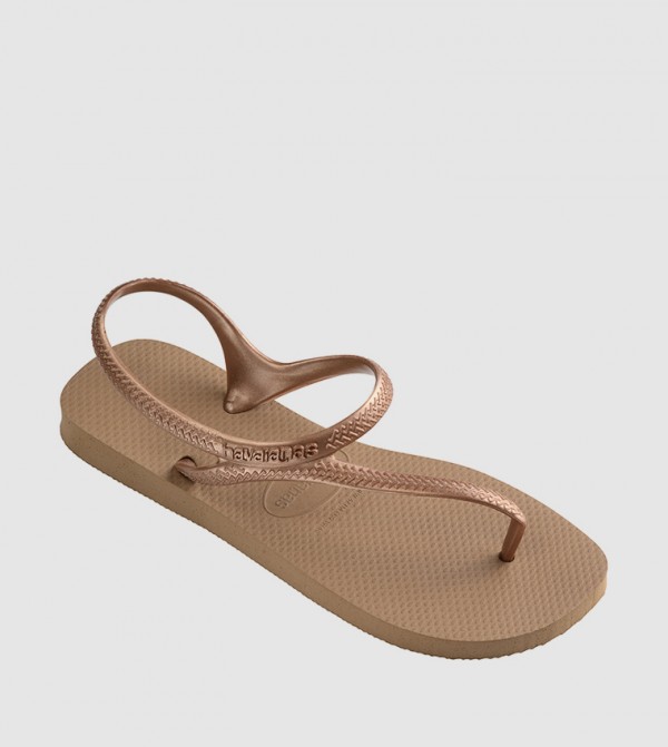 Havaianas - Brown Flat Sandals
