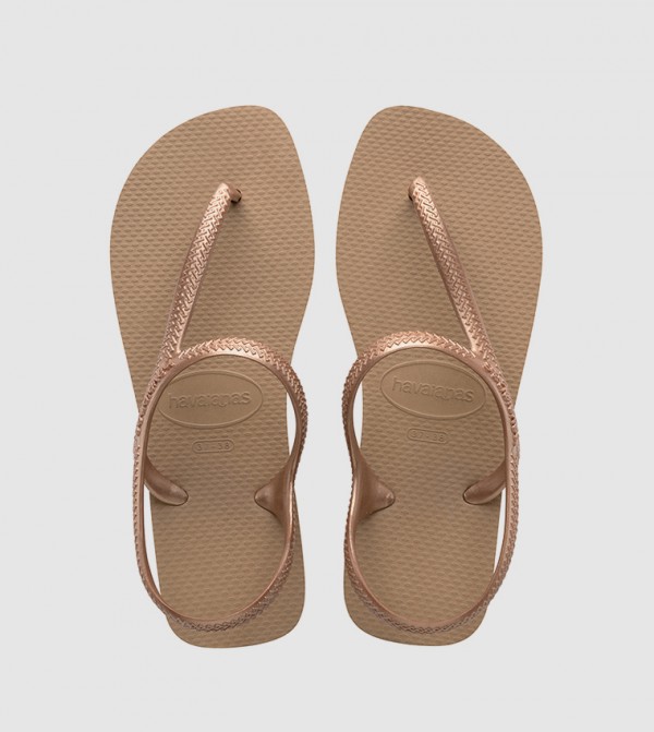 Havaianas - Brown Flat Sandals