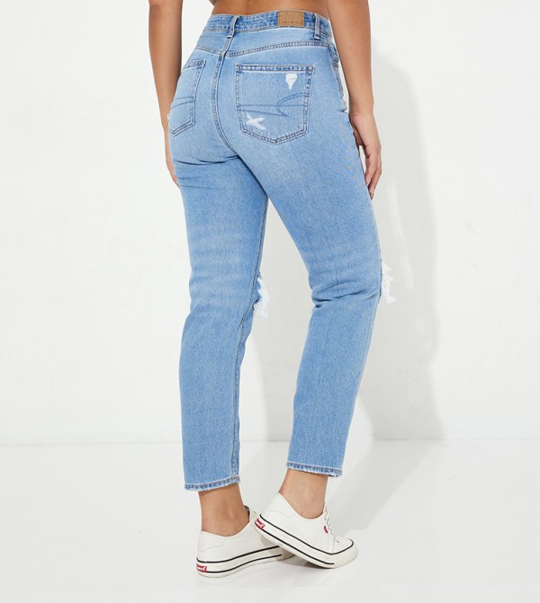 American Eagle  - Blue Mom Jeans