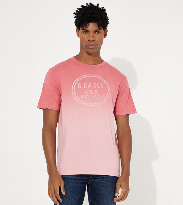 American Eagle American Eagle - Pink Casual T-Shirts