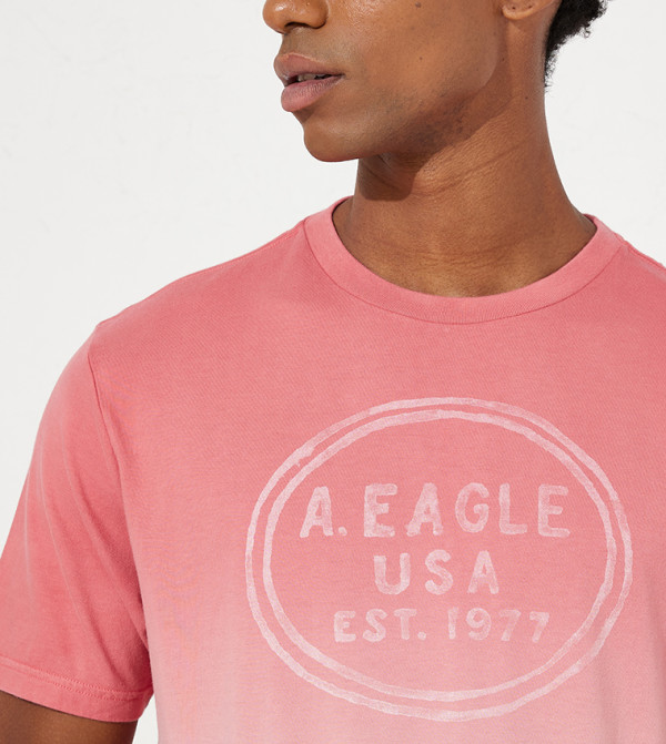 American Eagle American Eagle - Pink Casual T-Shirts