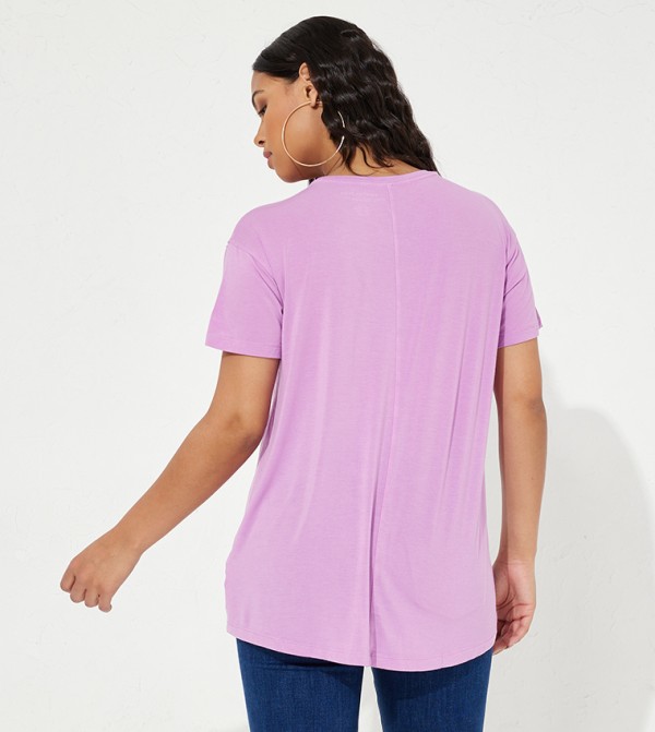 American Eagle  - Purple Casual T-Shirts