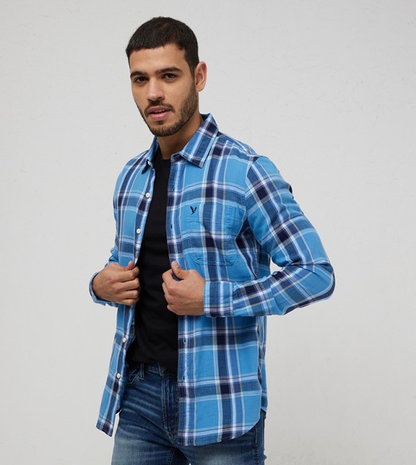 American Eagle  - Blue Casual Shirts