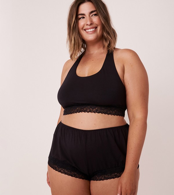 La Vie en Rose La Vie en Rose - Black Sleep Tops & Tees