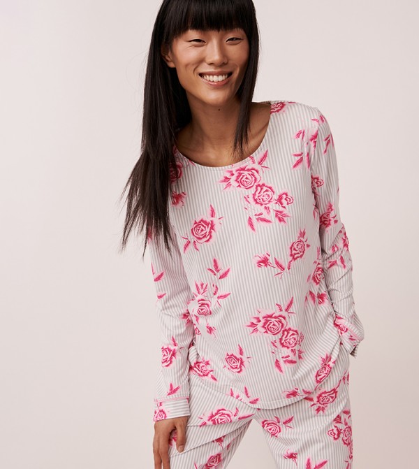 La Vie en Rose  - White Sleep Tops & Tees