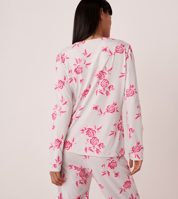 La Vie en Rose  - White Sleep Tops & Tees