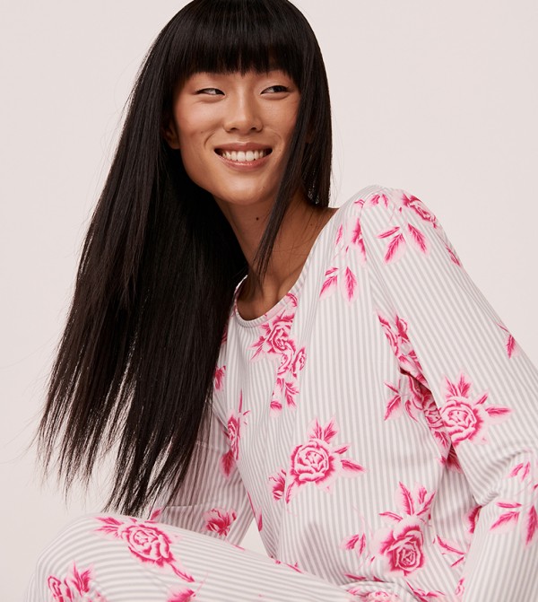 La Vie en Rose  - White Sleep Tops & Tees