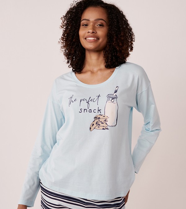 La Vie en Rose La Vie en Rose - Blue Sleep Tops & Tees