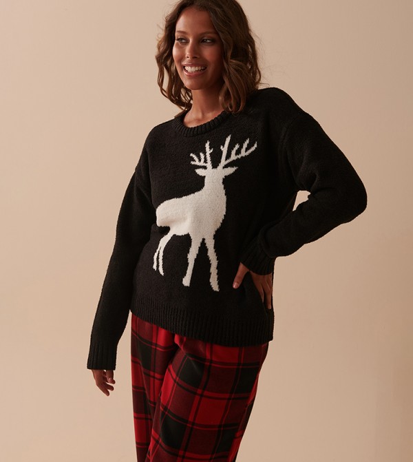 La Vie en Rose  Sleepwears & Loungewears - Black Sleep Tops & Tees