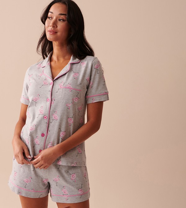 La Vie en Rose  Sleepwears & Loungewears - Grey Sleep Tops & Tees
