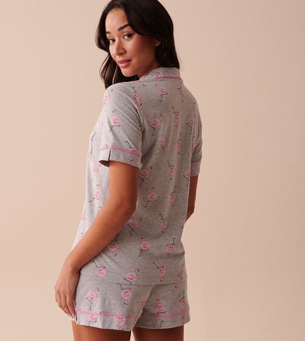 La Vie en Rose  Sleepwears & Loungewears - Grey Sleep Tops & Tees