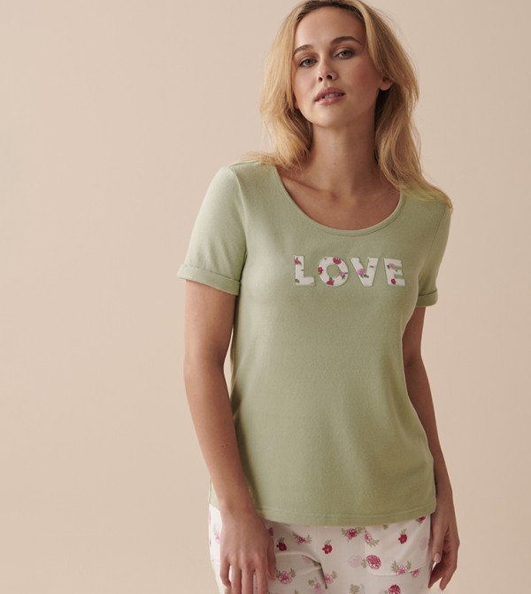 La Vie en Rose  Sleepwears & Loungewears - Green Sleep Tops & Tees