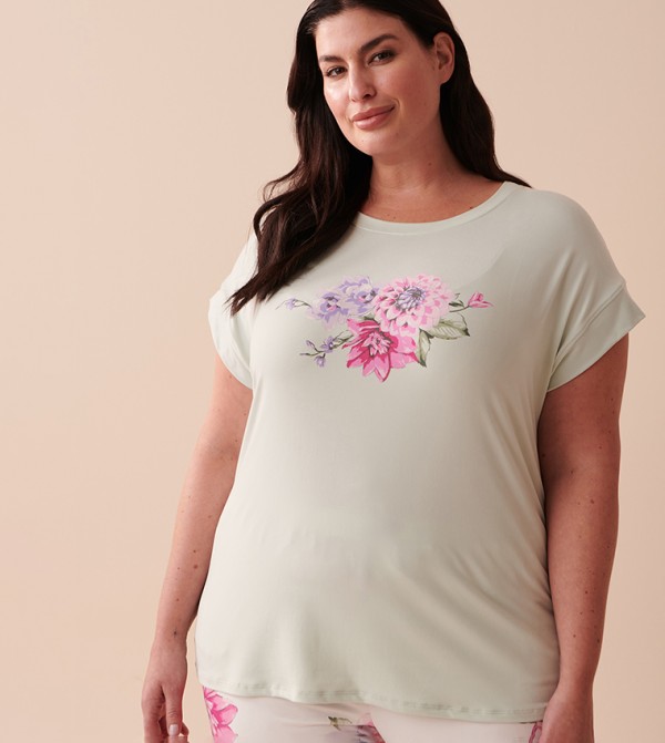 La Vie en Rose  Sleepwears & Loungewears - Green Sleep Tops & Tees