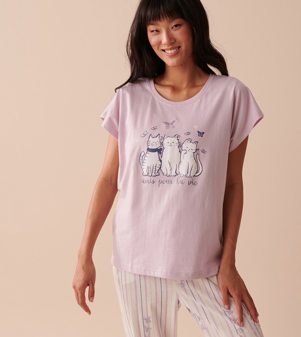 La Vie en Rose  Sleepwears & Loungewears - Grey Sleep Tops & Tees