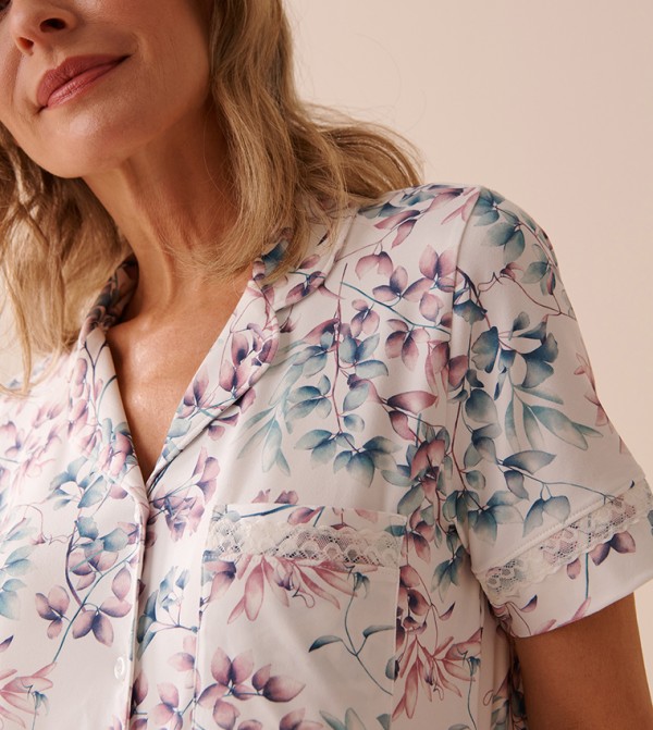 La Vie en Rose La Vie en Rose - White Sleep Tops & Tees
