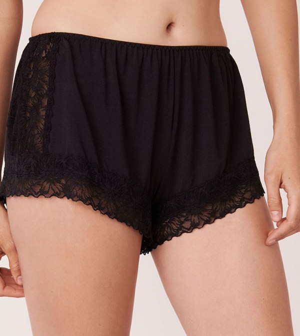 La Vie en Rose  - Black Lounge Shorts