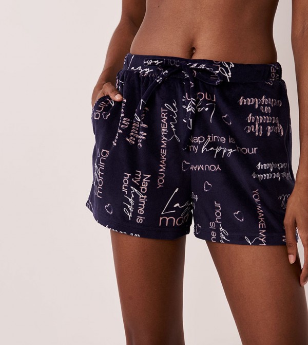La Vie en Rose  Sleepwears & Loungewears - Blue Lounge Shorts