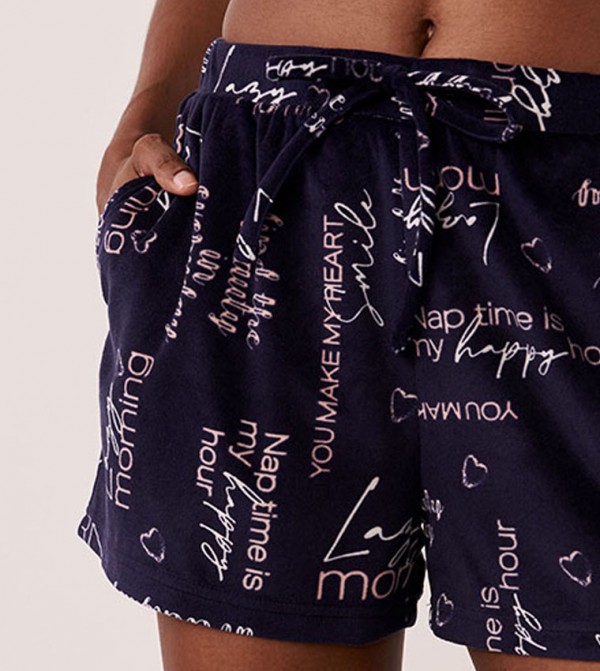 La Vie en Rose  Sleepwears & Loungewears - Blue Lounge Shorts