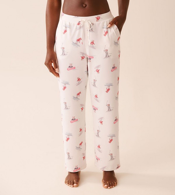 لافي ان روز  ملابس نوم - أبيض  Bottoms