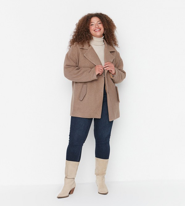Trendyol Trendyol Plus Size - Beige undefined