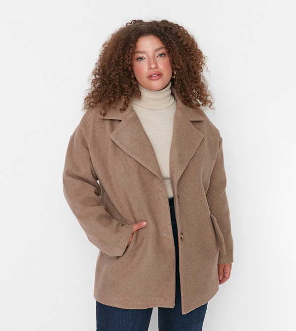 Trendyol Trendyol Plus Size - Beige undefined