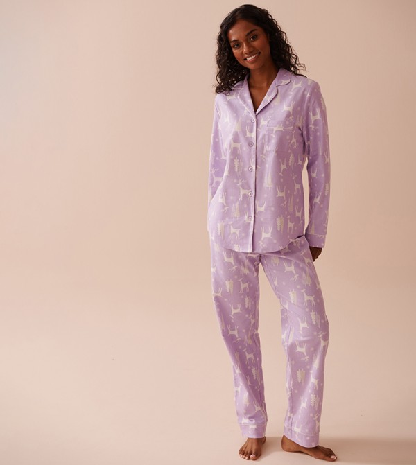 La Vie en Rose  Sleepwears & Loungewears - Purple Pyjama Set