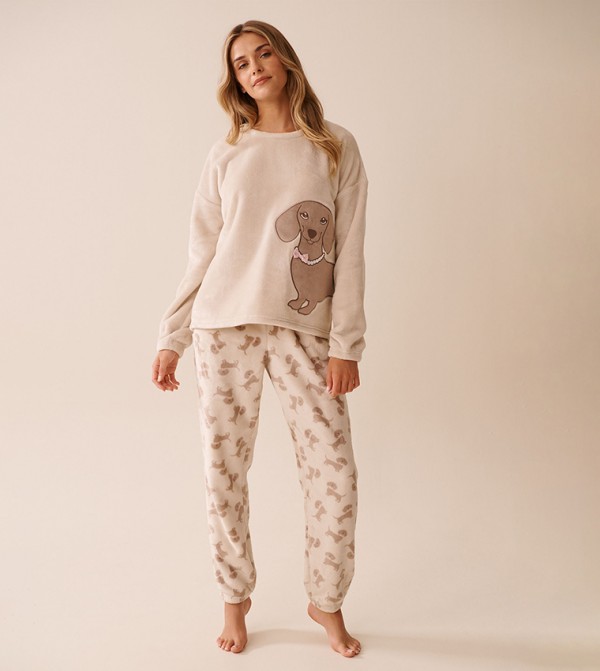 لافي ان روز  ملابس نوم - بيج Pyjama Set
