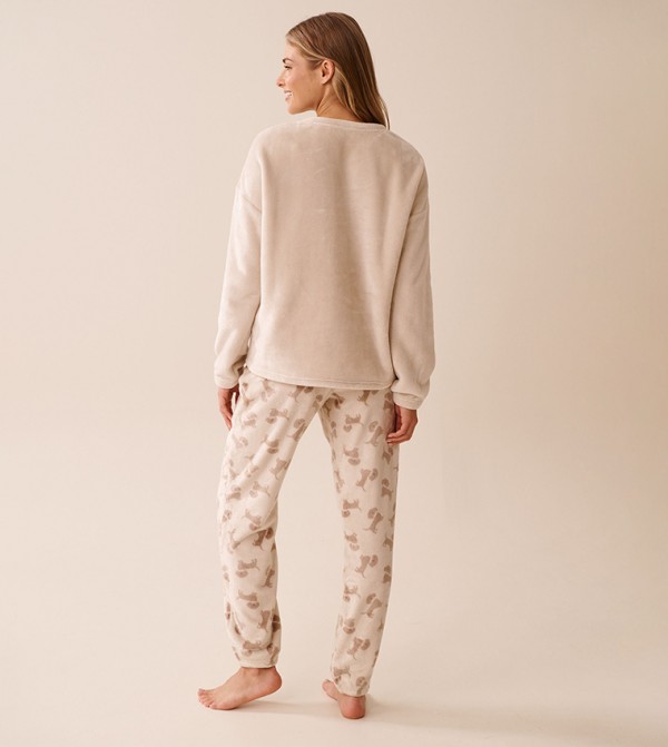 لافي ان روز  ملابس نوم - بيج Pyjama Set