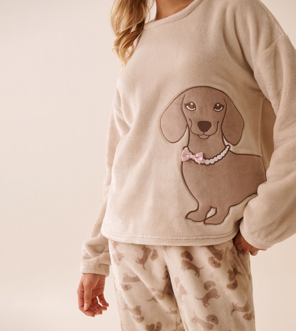 لافي ان روز  ملابس نوم - بيج Pyjama Set