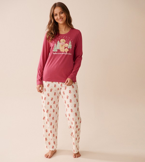 La Vie en Rose  Sleepwears & Loungewears - Pink Pyjama Set