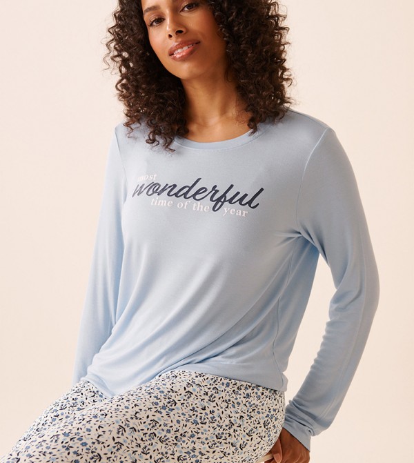 La Vie en Rose La Vie en Rose - Blue Pyjama Set