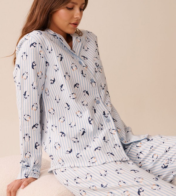 La Vie en Rose  Sleepwears & Loungewears - Blue Pyjama Set
