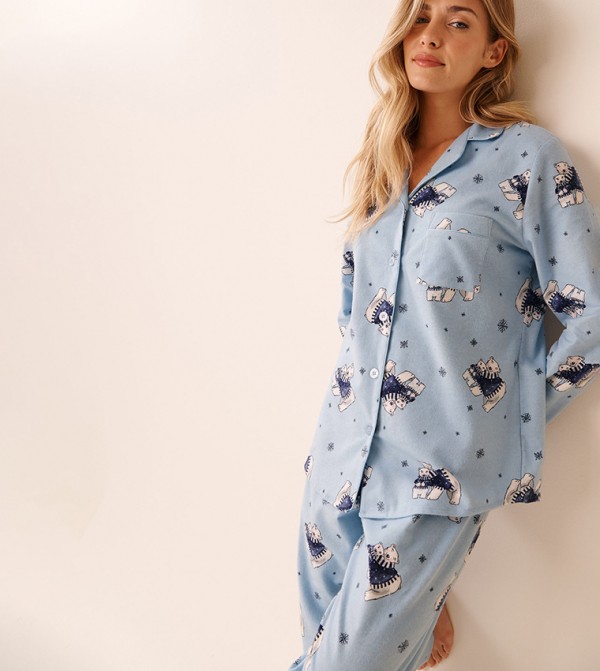 La Vie en Rose  Sleepwears & Loungewears - Blue Pyjama Set