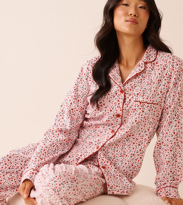 La Vie en Rose  Sleepwears & Loungewears - Red Pyjama Set